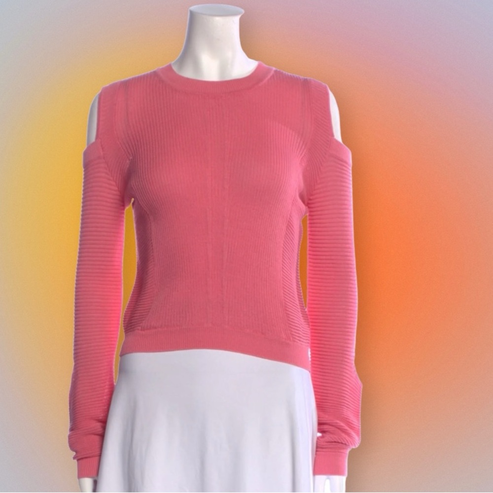 Versus Versace Cutout Sweater Size Small Pink. Stunning